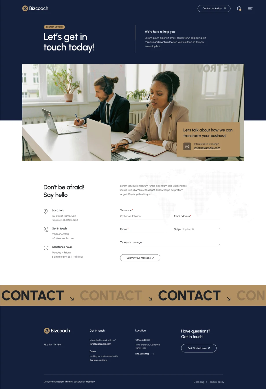 Contact Page